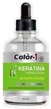 Tratamiento Capilar Con Keratina Hidrolizada, Para Cabello Seco O Quebradizo 30ml - Color1