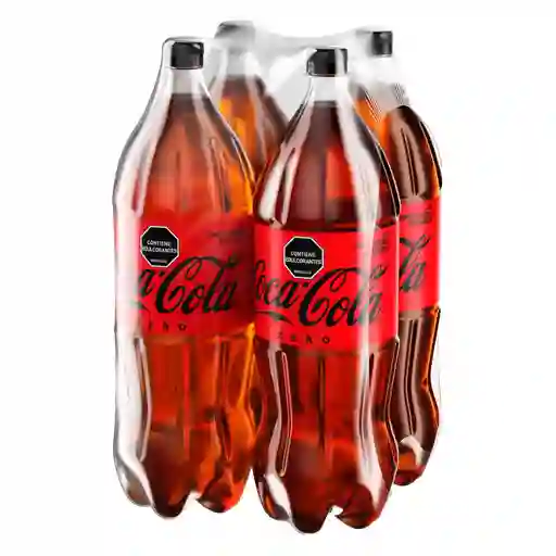 Coca Cola Gaseosa Zero 4 Unidades / 2.5 Lt