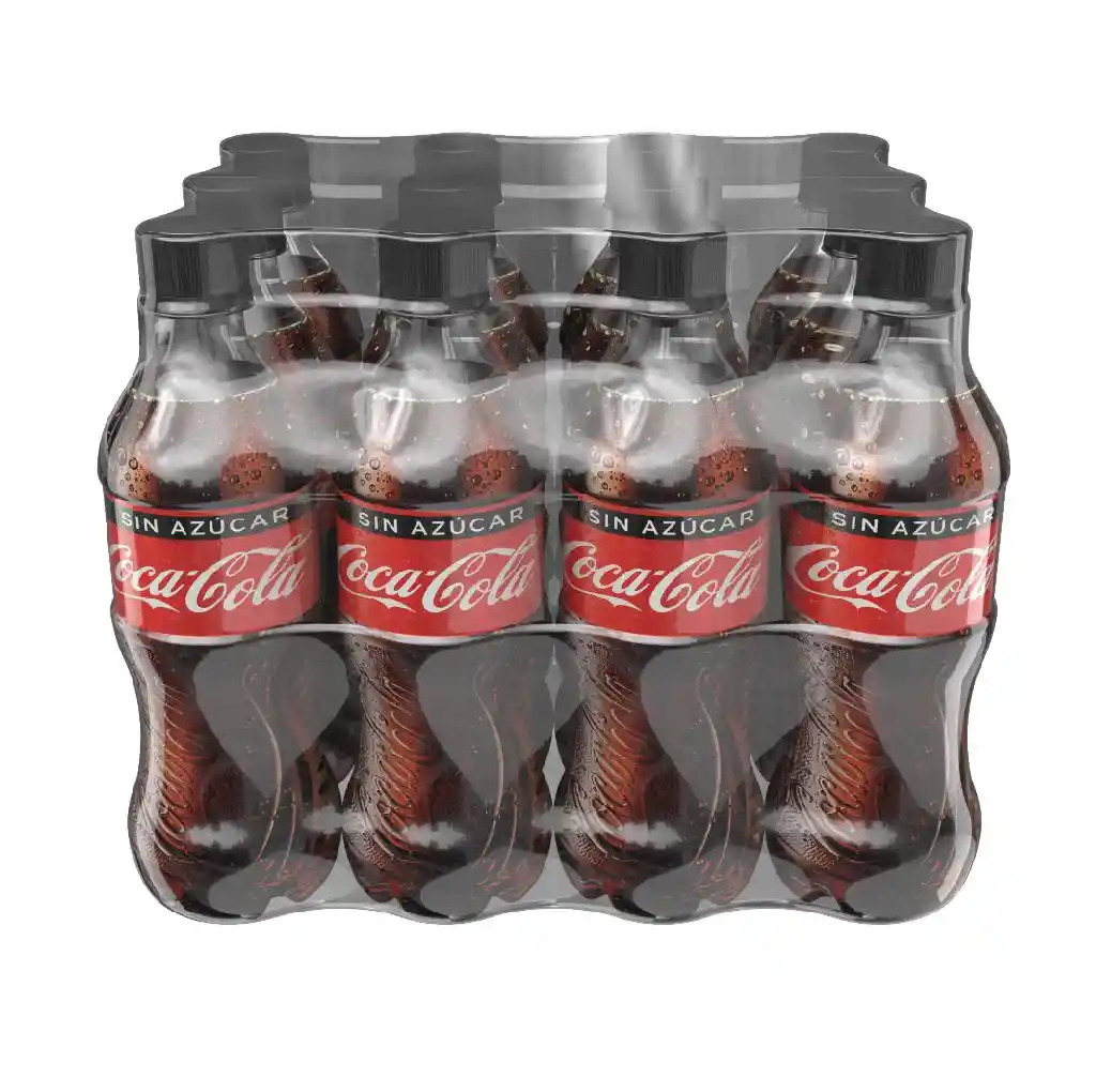 Coca Cola Sin Azúcar 12 Unidades / 400 Ml