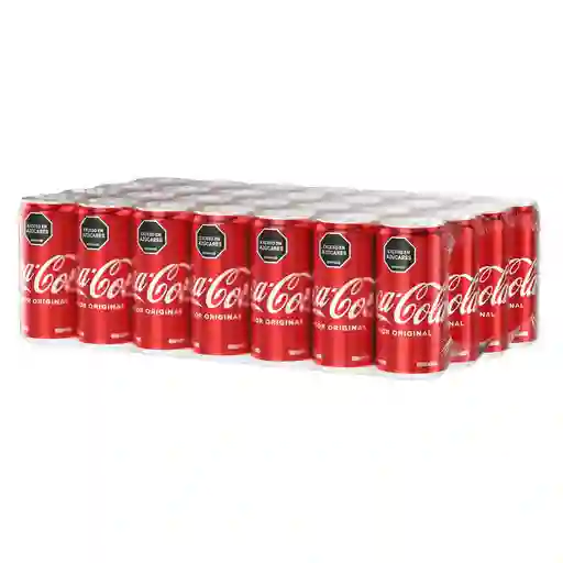 Coca Cola Original Bebida Gaseosa En Lata 24 Unidades