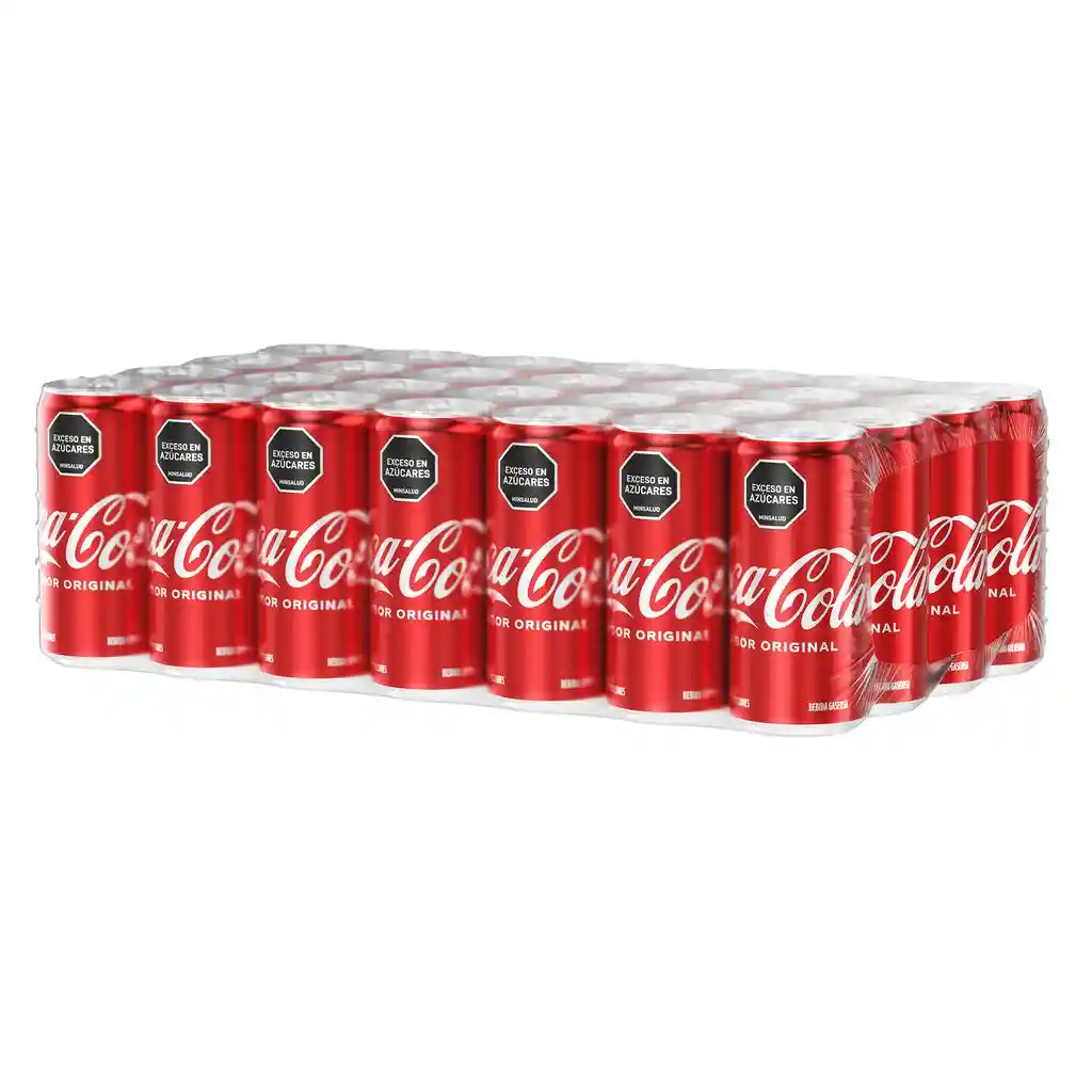 Coca Cola Original Bebida Gaseosa En Lata 24 Unidades