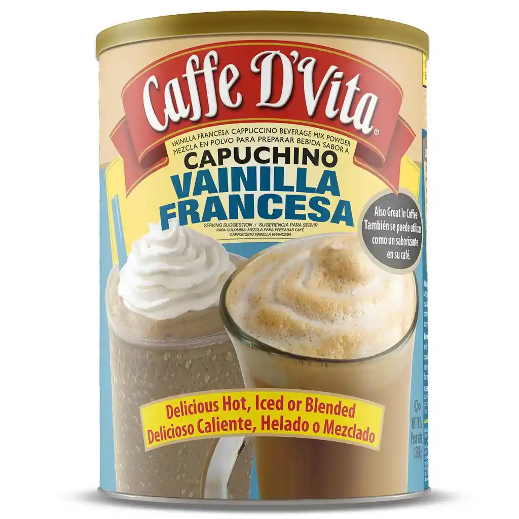 Caffe D'vita Capuccino De Vainilla Francesa 1.36 Kg