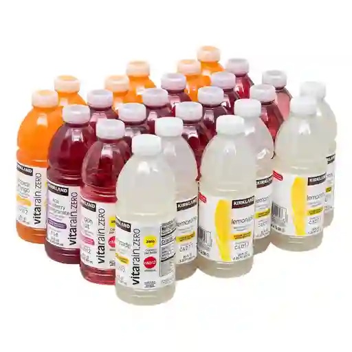 Kirkland Vitarain Zero Bebida Enriquecida Con Vitaminas 24 Unidades / 591 Ml