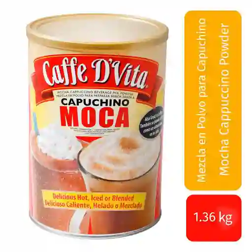Caffe D'vita Mezcla Para Preparar Cappuccino Moca 1.36 Kg