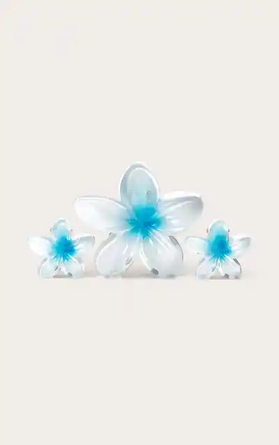 Pinza Caimán Gancho Flor Hawaiana Pelo Cabello