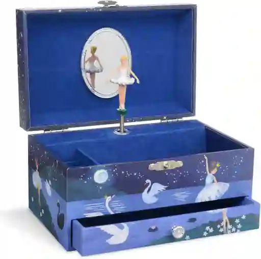 Caja Músical Joyero Canción Lago De Los Cisnes Bailarina Organizador Joyas