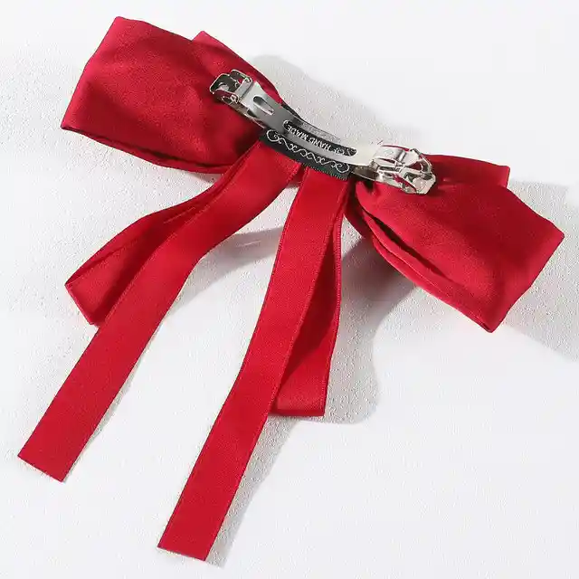 Moño Lazo Con Cintas Para Cabello Con Hebilla Set X 3 Und