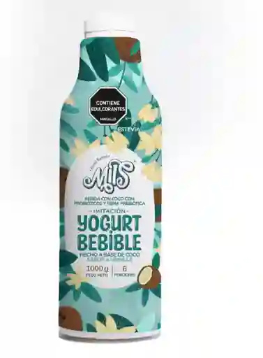 Yogurt Bebible De Coco Vainilla X 1 Litro Mils