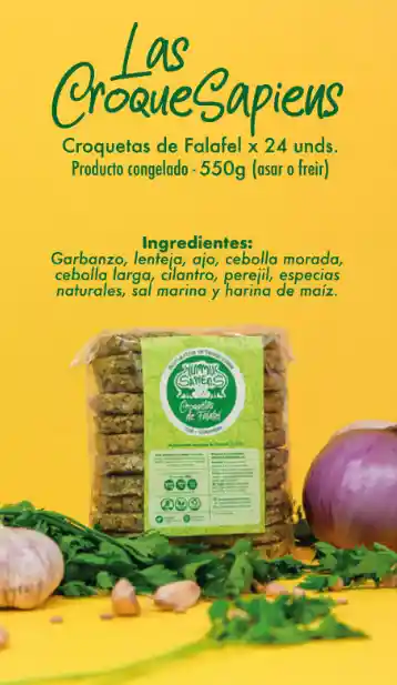 Croquetas De Garbanzo X 24 Und Hummus Sapiens