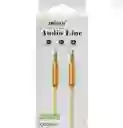 Cable Aux 3.5mm Macho A Macho – 1m Con Conectores Dorados Y Antienredos