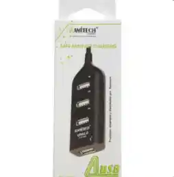 Multipuerto Usb 2.0 – Conecta Hasta 4 Dispositivos Al Instante