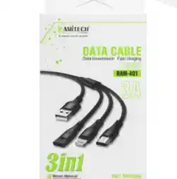 Cable Pulpo 3 En 1 – Carga Tipo C, Lightning Y Micro Usb
