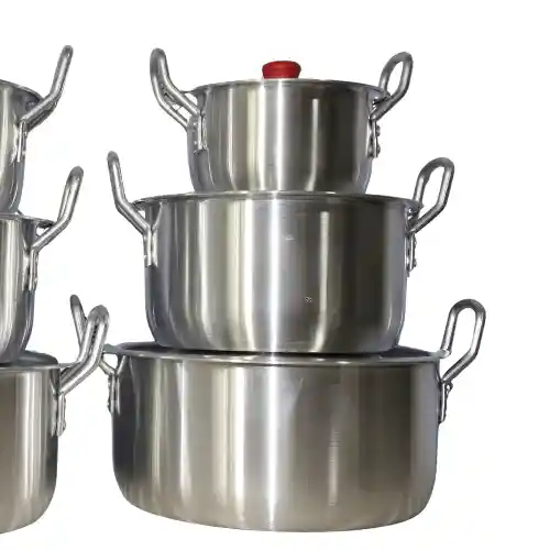 Juego De Ollas X6 Tapa Gris