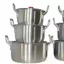 Juego De Ollas X6 Tapa Gris