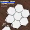 Lampara Decorativa Innovadora Con Forma Hexagonal X3 Paneles