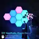Lampara Decorativa Innovadora Con Forma Hexagonal X3 Paneles