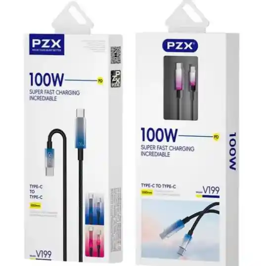 Cable Tipo C A Tipo C – Carga Rápida 100w Y 6a De Potencia