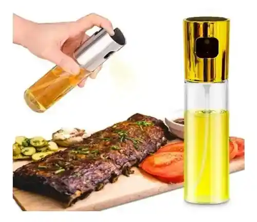 Aceitero Rociador Para La Cocina - Ahorrador De Aceite En Vidrio