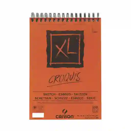Block Canson Xl Croquis (naranja) 90 G Tamaño A3 X 120 Hojas