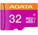 Memoria Microsd Adata 32gb – Rápida, Resistente E Incluye Adaptador