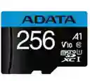 Memoria Microsd Adata 256gb – Alta Velocidad Y Adaptador Incluido