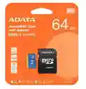 Memoria Microsdxc Adata 64gb – Rápida, Segura Y Con Adaptador