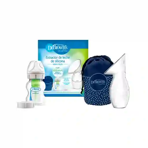 Hakka Recolectora De Leche Con Tetero 4oz Y Tula De Transporte, Paquete De 3pz, Recolector En Silicona 100% Libre De Bpa, Diseño Ligero Y Compacto, Biberón De 120ml Boca Ancha, Bolsa De Viaje - Dr Brown's