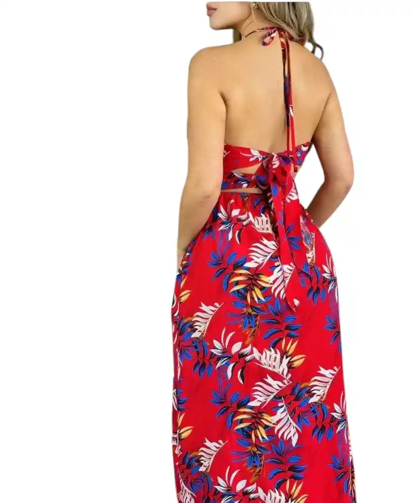 Vestido Largo De Verano Casual Talla L / Xl