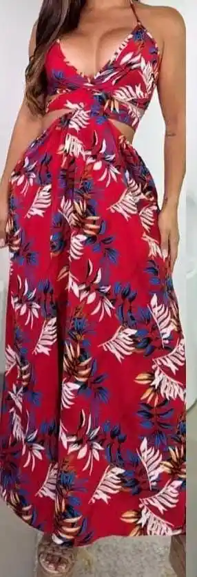 Vestido Largo De Verano Casual Talla L / Xl