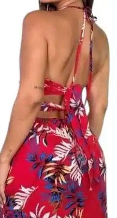 Vestido Largo De Verano Casual Talla L / Xl