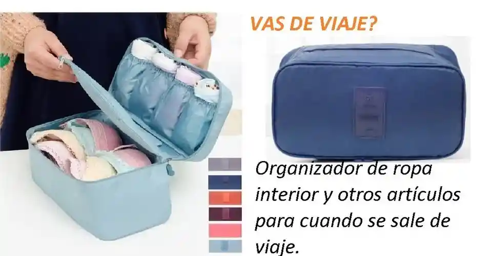 Estuche Organizador Ropa Interior Para Cuando Se Va De Viaje