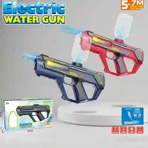 Pistola De Agua Eléctrica Y Manual 2 En 1 Juguete Niños