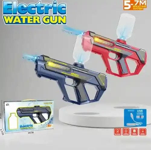 Pistola De Agua Eléctrica Y Manual 2 En 1 Juguete Niños