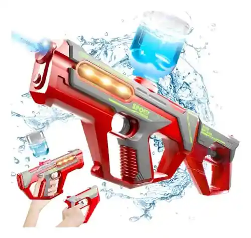 Pistola De Agua Eléctrica Y Manual 2 En 1 Juguete Niños