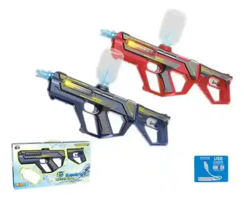 Pistola De Agua Eléctrica Y Manual 2 En 1 Juguete Niños