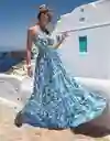 Vestido Largo De Verano Casual Talla S / M
