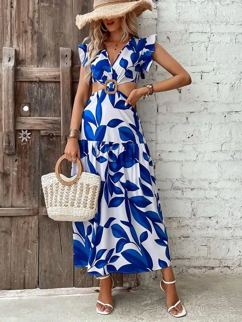 Vestido Largo De Verano Casual Talla S / M