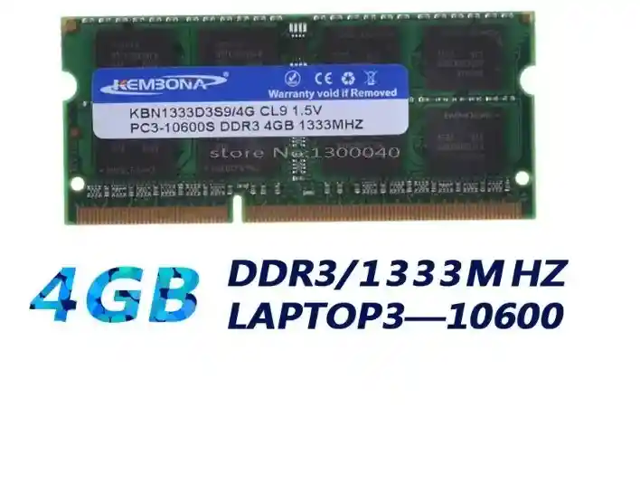 Memoria Ram Nueva ! Portátil 4gb 1333 Mhz 1.5 Voltios Ddr3 Nueva Compatible Amd- Intel
