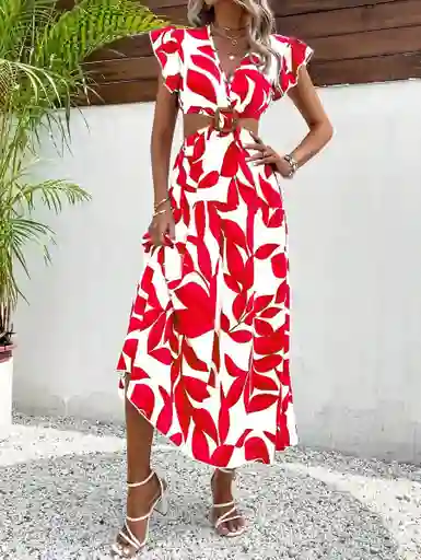 Vestido Largo De Verano Casual Talla S / M