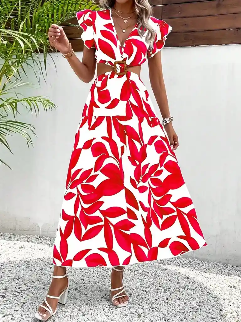 Vestido Largo De Verano Casual Talla S / M