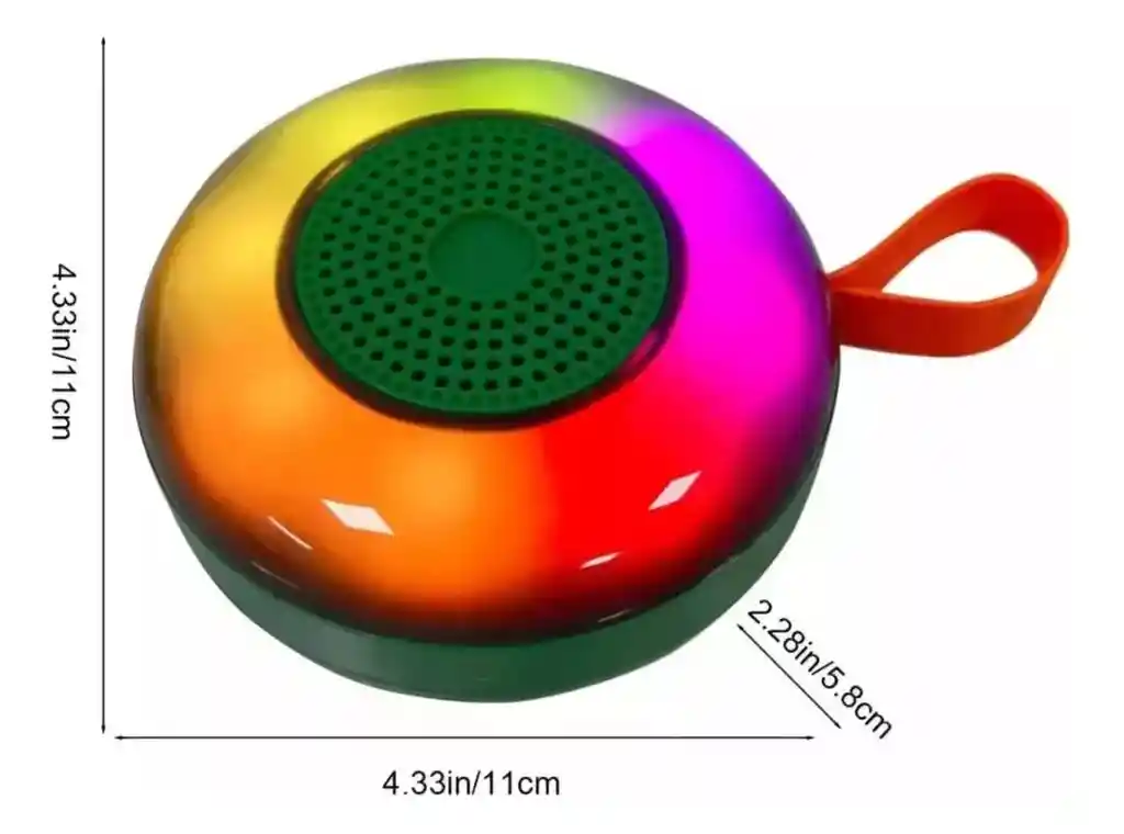 Parlante Portatil Inalambrico Bluetooth Luces Rgb Fm Usb