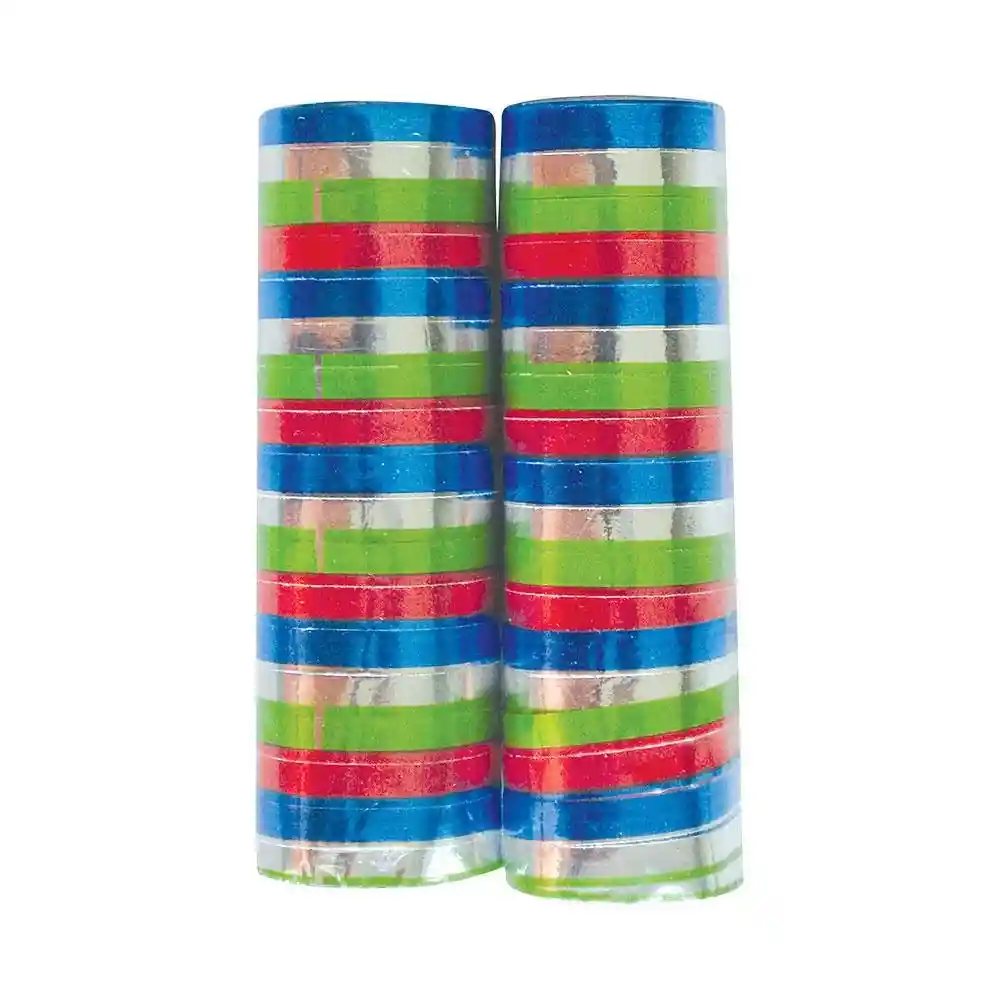 Serpentina Metalizada 4m Multicolor (x2 Unidades) - Sempertex