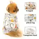 Capa Impermeable Con Capota Para Mascotas (talla S)