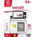Memoria Microsd Maxell 64gb – Con Adaptador Sd Y Alta Velocidad