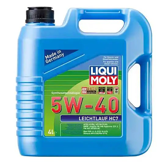 Aceite Carro 5w-40 Leichtlauf Hidrocraqueado Sintetico 7 4l