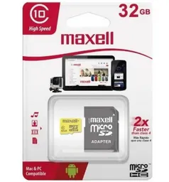 Memoria Microsd Maxell 32gb – Compacta, Rápida Y Con Adaptador Sd