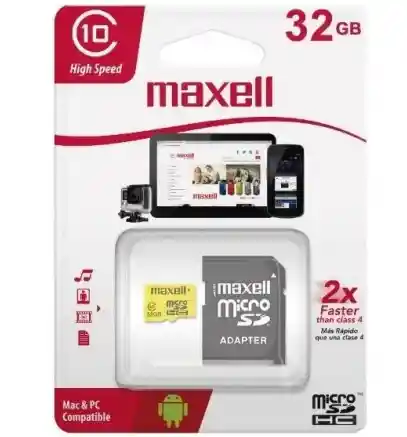 Memoria Microsd Maxell 32gb – Compacta, Rápida Y Con Adaptador Sd