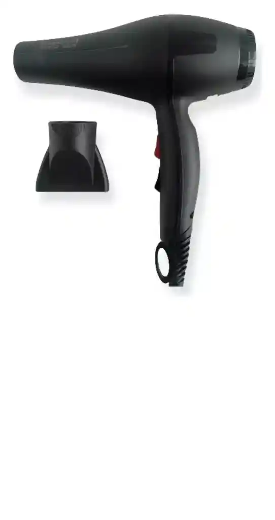 Secador Cabello 3000w Potente Tres Niveles De Temp Re2003 Color Negro