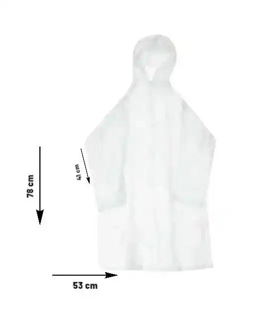 Impermeable Para Niños Talla Xl Color Transparente