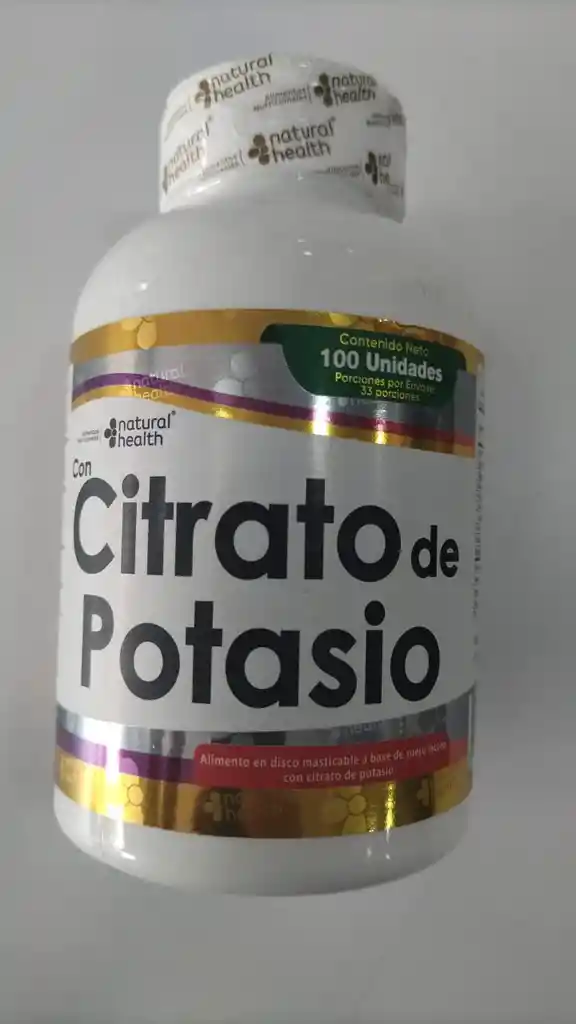 Citrato De Potasio 100 Unidades